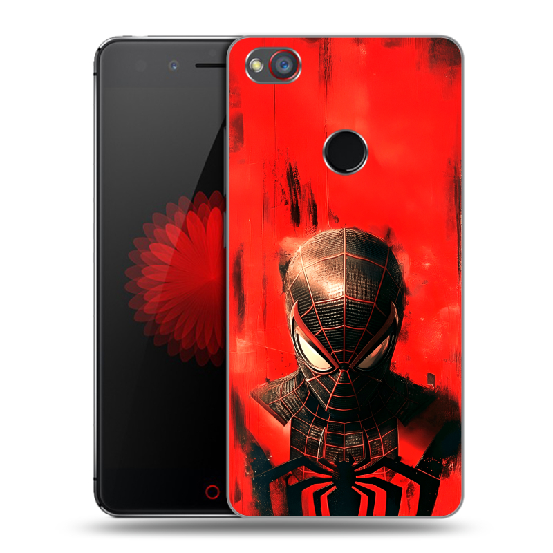 Пластиковый чехол на ZTE Nubia Z11 Mini S с принтом человек паук spiderman Пластиковый чехол на ZTE Nubia Z11 Mini S с принтом человек паук spiderman