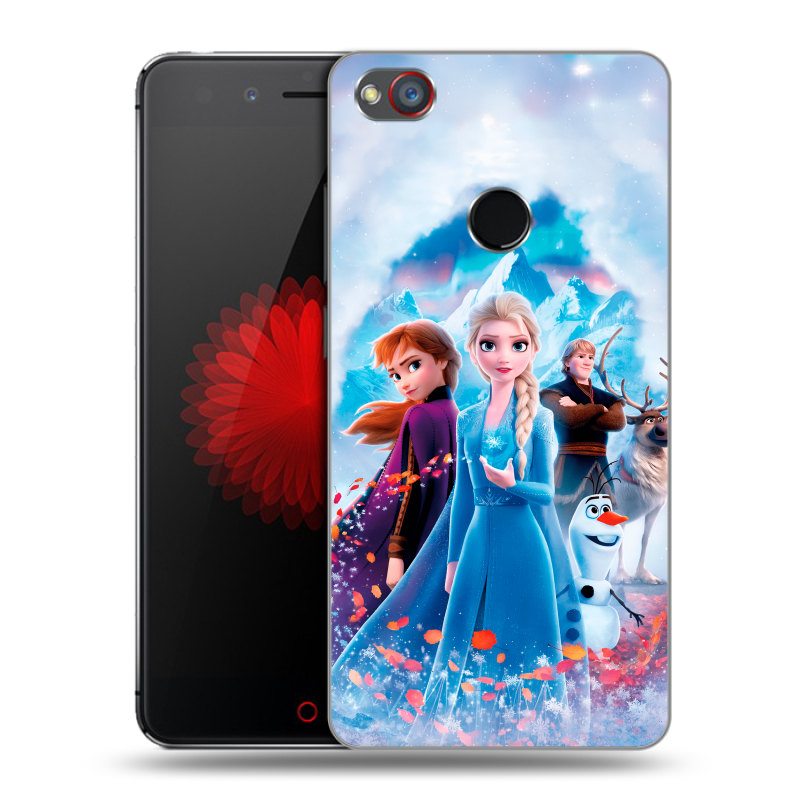 Силиконовый чехол на ZTE Nubia Z11 Mini S с принтом Холодное сердце Frozen Силиконовый чехол на ZTE Nubia Z11 Mini S с принтом Холодное сердце Frozen