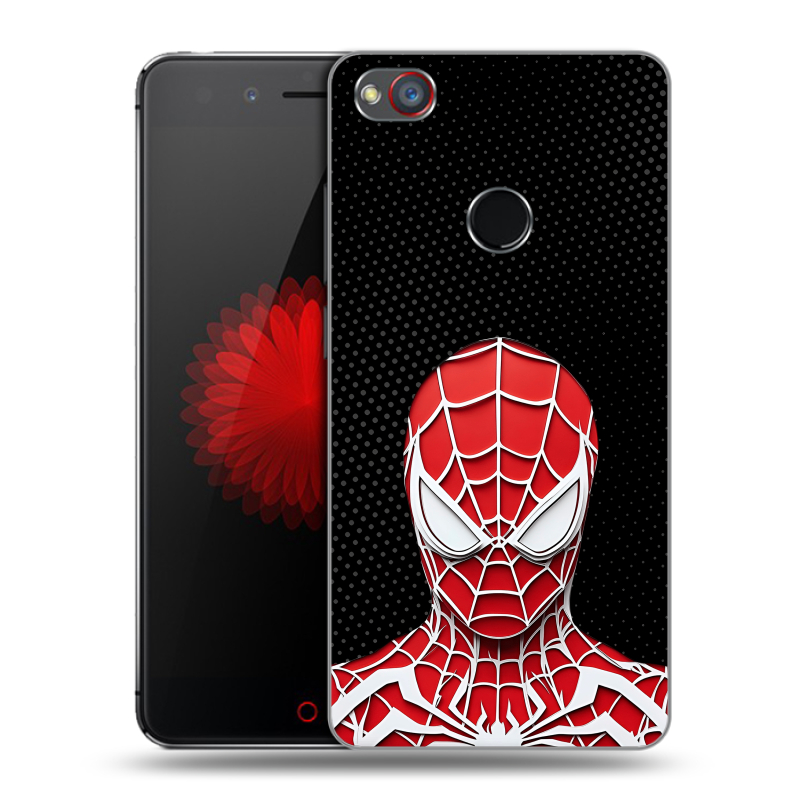 Силиконовый чехол на ZTE Nubia Z11 Mini S с принтом человек паук spiderman Силиконовый чехол на ZTE Nubia Z11 Mini S с принтом человек паук spiderman