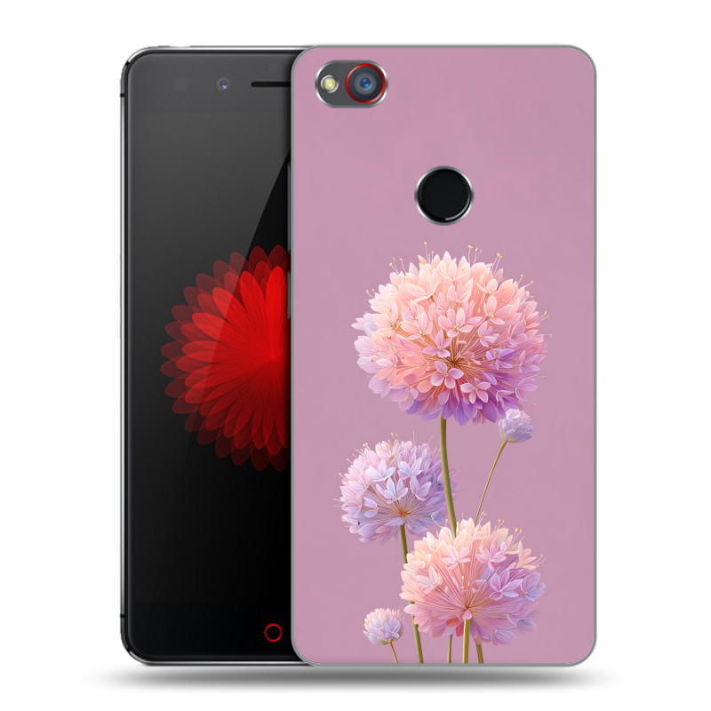 Силиконовый чехол на ZTE Nubia Z11 Mini S с принтом Цветы Силиконовый чехол на ZTE Nubia Z11 Mini S с принтом Цветы