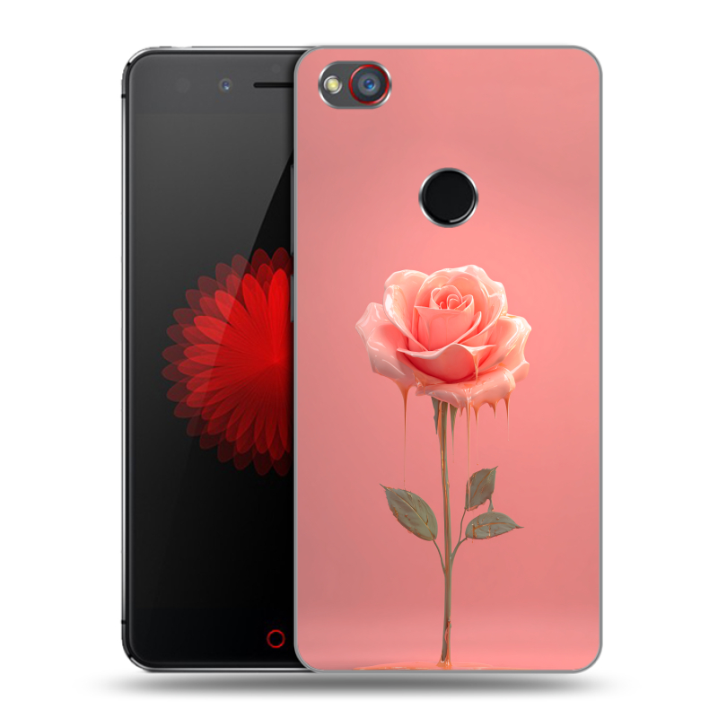 Пластиковый чехол на ZTE Nubia Z11 Mini S с принтом Розовая роза Пластиковый чехол на ZTE Nubia Z11 Mini S с принтом Розовая роза