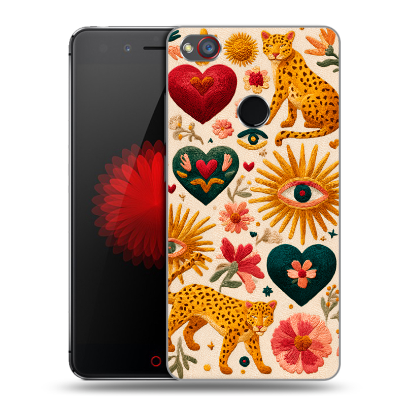 Пластиковый чехол на ZTE Nubia Z11 Mini S с принтом Модный принт Пластиковый чехол на ZTE Nubia Z11 Mini S с принтом Модный принт