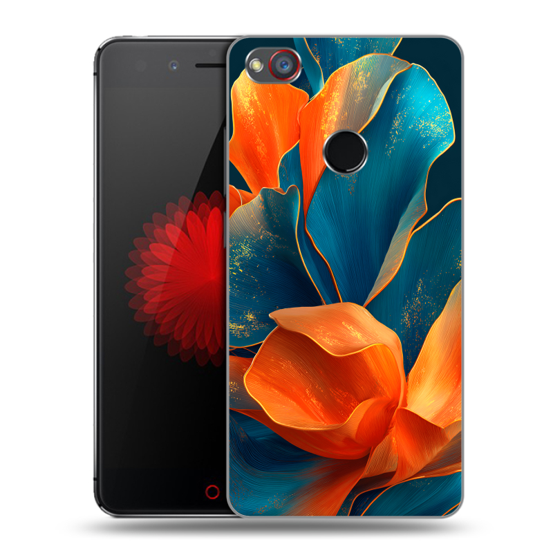 Силиконовый чехол на ZTE Nubia Z11 Mini S с принтом Цветы Силиконовый чехол на ZTE Nubia Z11 Mini S с принтом Цветы