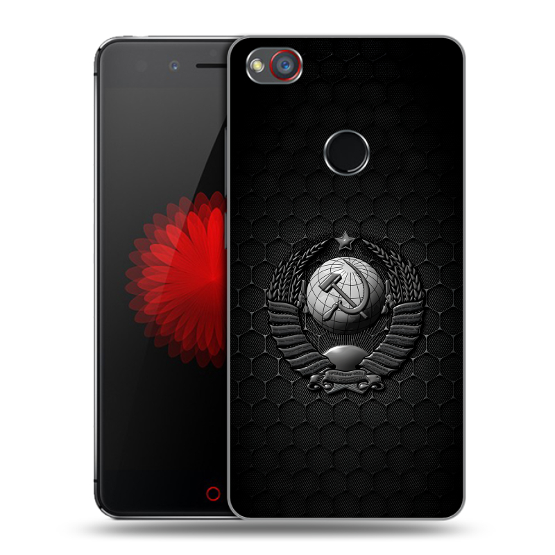 Силиконовый чехол на ZTE Nubia Z11 Mini S с принтом Герб Флаг СССР Силиконовый чехол на ZTE Nubia Z11 Mini S с принтом Герб Флаг СССР