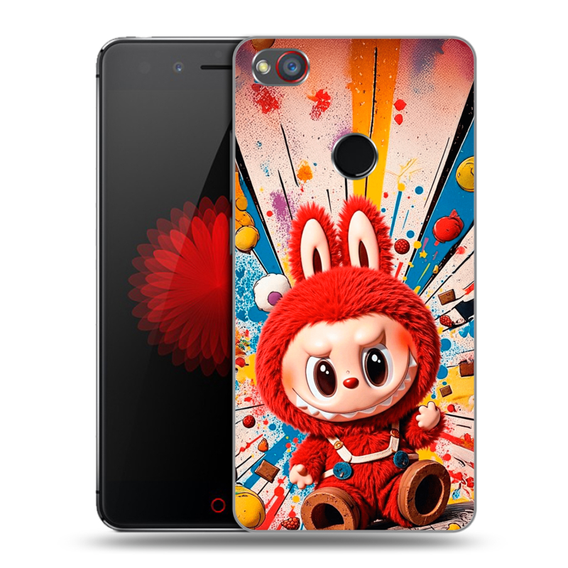 Силиконовый чехол на ZTE Nubia Z11 Mini S с принтом Labubu Лабубу Силиконовый чехол на ZTE Nubia Z11 Mini S с принтом Labubu Лабубу