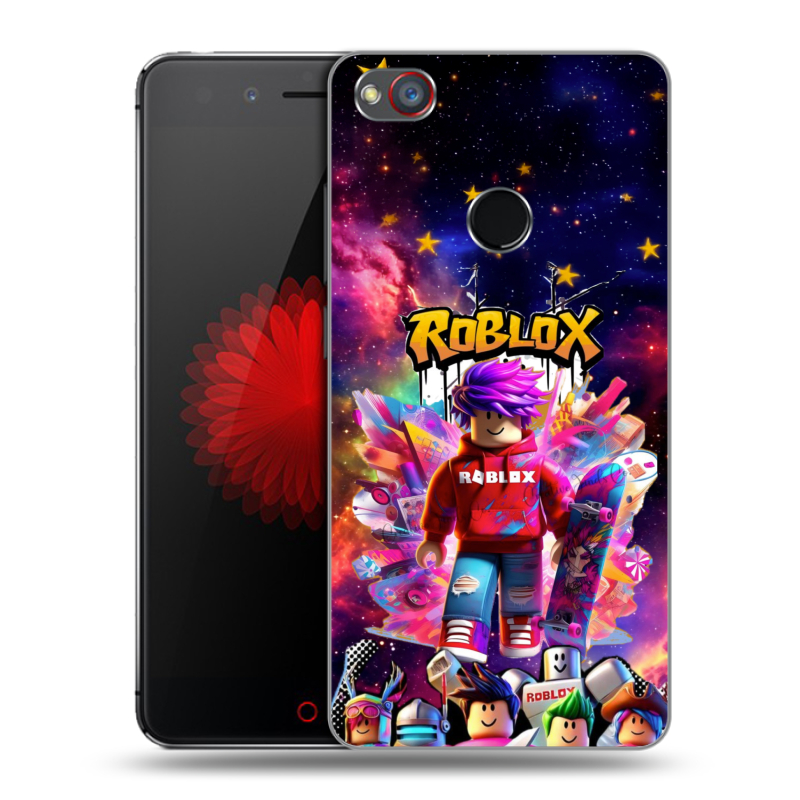 Пластиковый чехол на ZTE Nubia Z11 Mini S с принтом Roblox Роблокс Пластиковый чехол на ZTE Nubia Z11 Mini S с принтом Roblox Роблокс