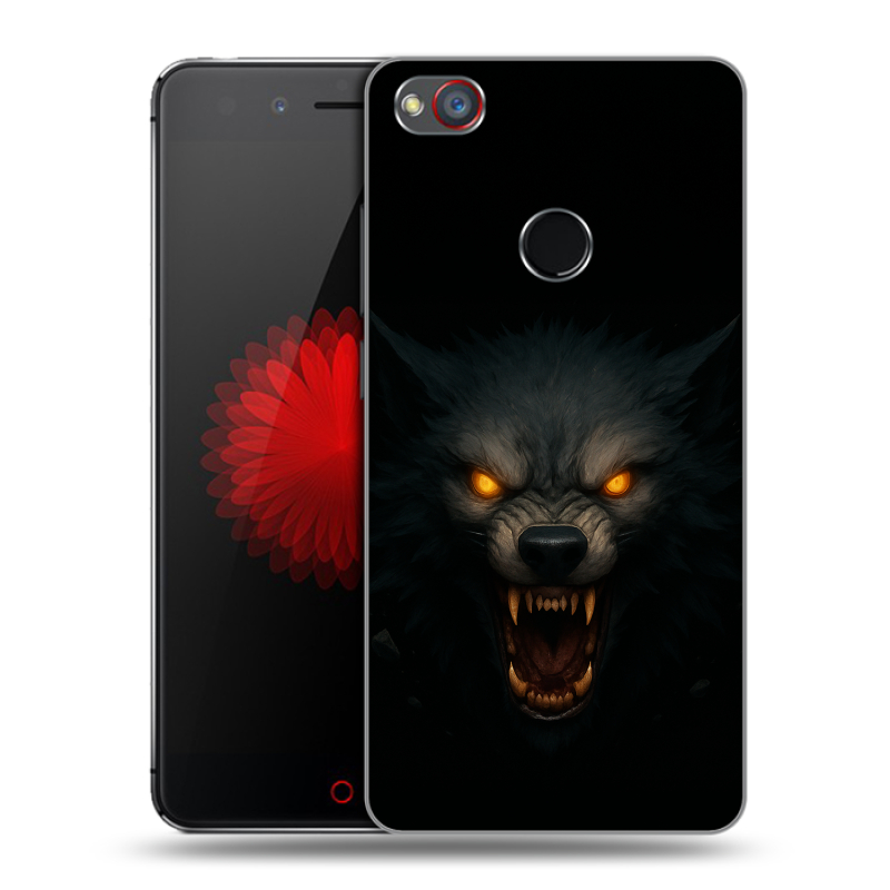 Пластиковый чехол на ZTE Nubia Z11 Mini S с принтом Волк Пластиковый чехол на ZTE Nubia Z11 Mini S с принтом Волк