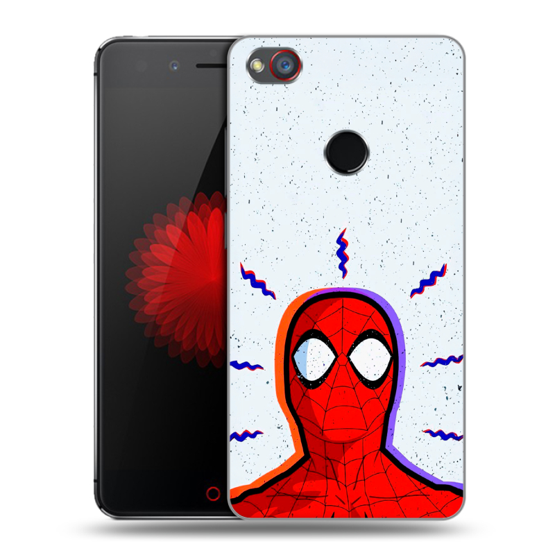 Пластиковый чехол на ZTE Nubia Z11 Mini S с принтом Spiderman Человек паук Пластиковый чехол на ZTE Nubia Z11 Mini S с принтом Spiderman Человек паук
