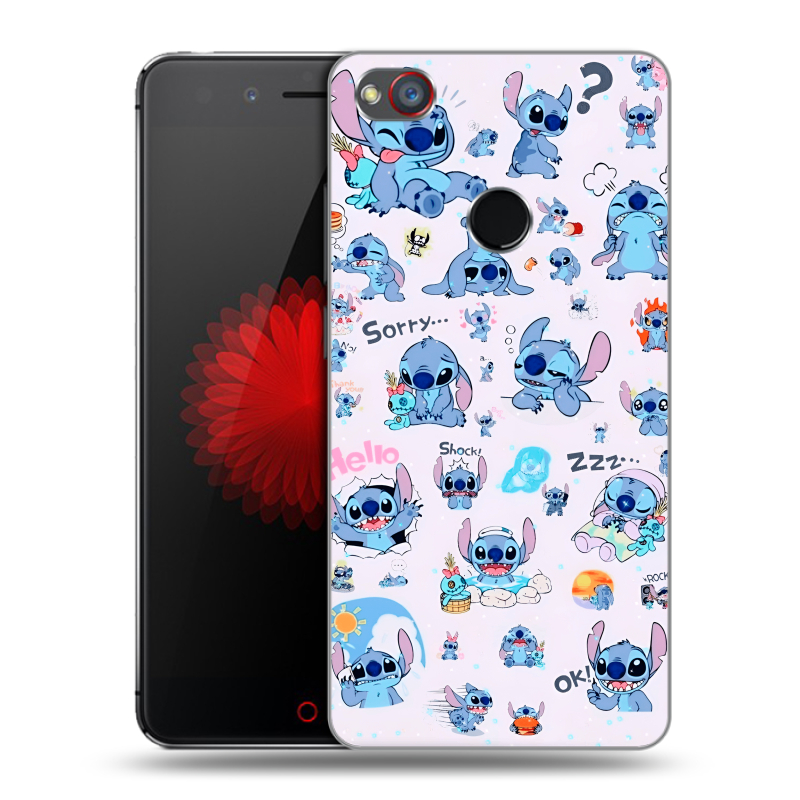 Силиконовый чехол на ZTE Nubia Z11 Mini S с принтом Лило и Стич Силиконовый чехол на ZTE Nubia Z11 Mini S с принтом Лило и Стич