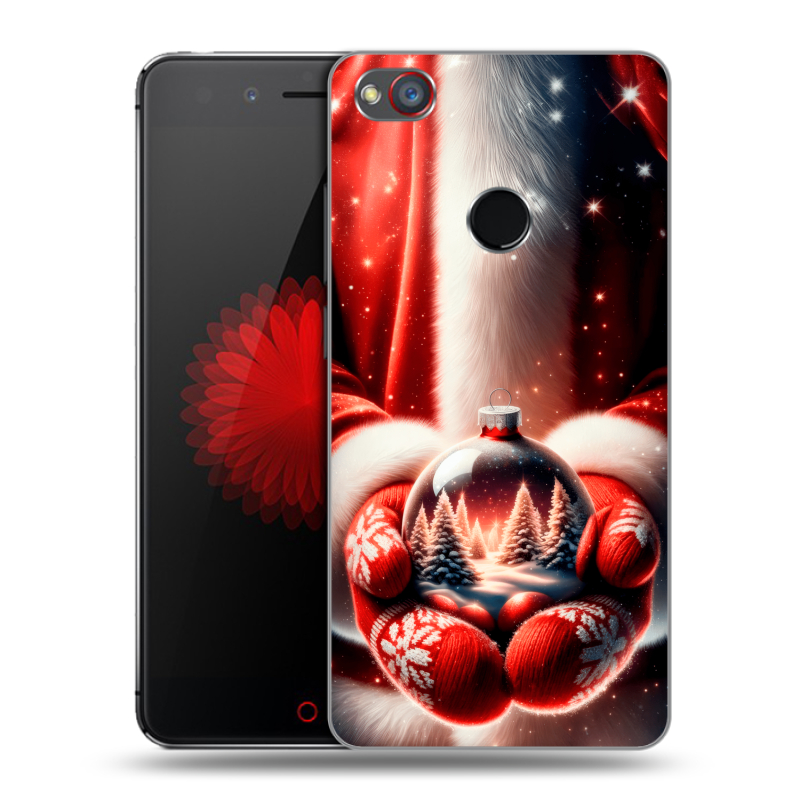Силиконовый чехол на ZTE Nubia Z11 Mini S с принтом Новый год Силиконовый чехол на ZTE Nubia Z11 Mini S с принтом Новый год