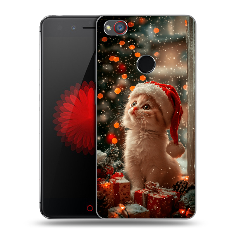 Силиконовый чехол на ZTE Nubia Z11 Mini S с принтом Новый год Силиконовый чехол на ZTE Nubia Z11 Mini S с принтом Новый год