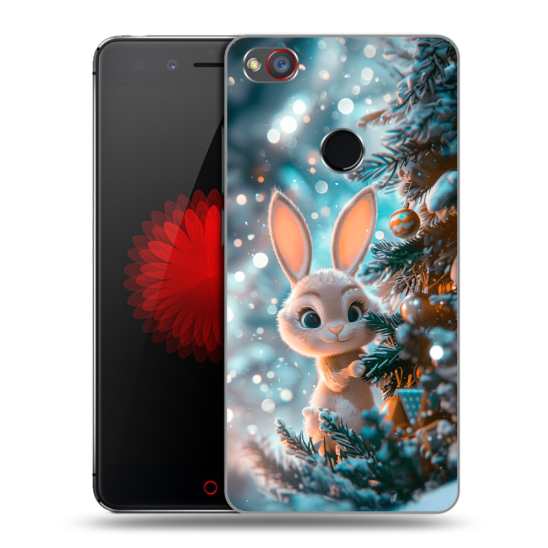 Пластиковый чехол на ZTE Nubia Z11 Mini S с принтом Новый год Пластиковый чехол на ZTE Nubia Z11 Mini S с принтом Новый год