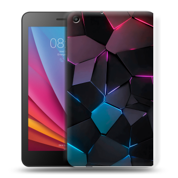Силиконовый чехол на планшета Huawei MediaPad T2 7.0 с принтом Геометрия неона Силиконовый чехол на планшета Huawei MediaPad T2 7.0 с принтом Геометрия неона