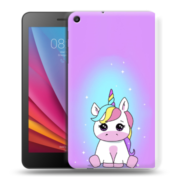 Силиконовый чехол на планшета Huawei MediaPad T2 7.0 с принтом Единорог Силиконовый чехол на планшета Huawei MediaPad T2 7.0 с принтом Единорог