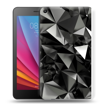 Силиконовый чехол на планшета Huawei MediaPad T2 7.0 с принтом Черные кристаллы Силиконовый чехол на планшета Huawei MediaPad T2 7.0 с принтом Черные кристаллы