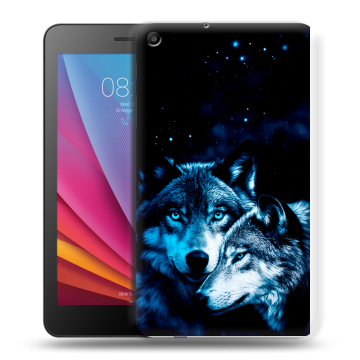 Силиконовый чехол на планшета Huawei MediaPad T2 7.0 с принтом Волки Силиконовый чехол на планшета Huawei MediaPad T2 7.0 с принтом Волки