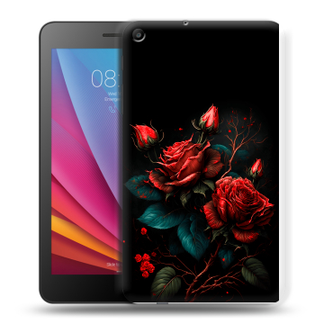 Силиконовый чехол на Huawei MediaPad T2 7.0 с принтом Розы красные Силиконовый чехол на Huawei MediaPad T2 7.0 с принтом Розы красные