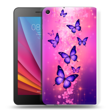 Силиконовый чехол на Huawei MediaPad T2 7.0 с принтом Бабочки