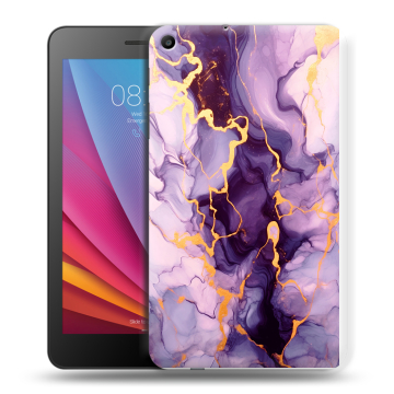 Силиконовый чехол на Huawei MediaPad T2 7.0 с принтом Мрамор