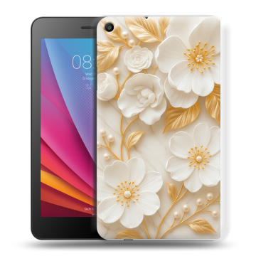 Силиконовый чехол на Huawei MediaPad T2 7.0 с принтом Цветы