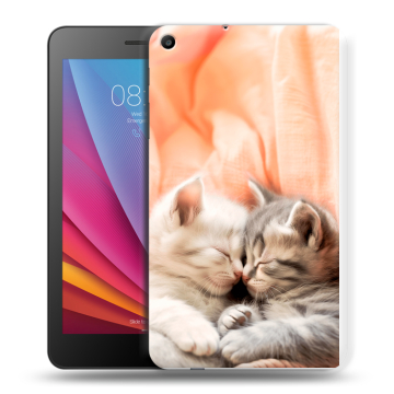 Силиконовый чехол на Huawei MediaPad T2 7.0 с принтом Котята Силиконовый чехол на Huawei MediaPad T2 7.0 с принтом Котята