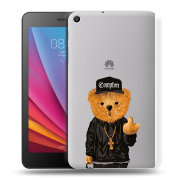 Силиконовый чехол на Huawei MediaPad T2 7.0 с принтом Мишка