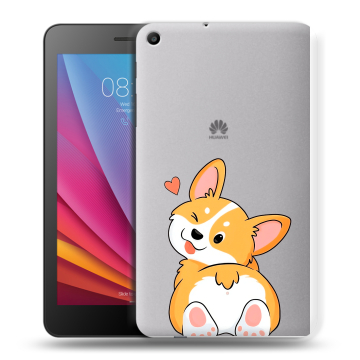 Силиконовый чехол на Huawei MediaPad T2 7.0 с принтом Корги
