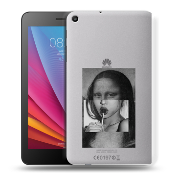 Силиконовый чехол на Huawei MediaPad T2 7.0 с принтом Мона Лиза