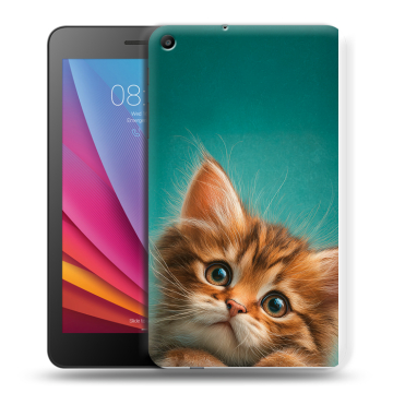 Силиконовый чехол на Huawei MediaPad T2 7.0 с принтом котенок