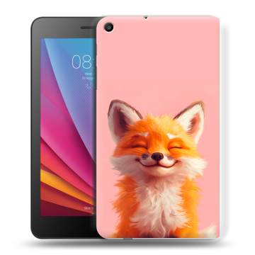 Силиконовый чехол на Huawei MediaPad T2 7.0 с принтом милая лиса