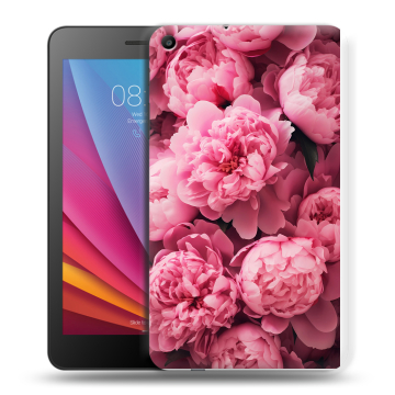 Силиконовый чехол на Huawei MediaPad T2 7.0 с принтом цветы пионы