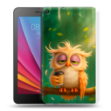 Силиконовый чехол на Huawei MediaPad T2 7.0 с принтом сова Силиконовый чехол на Huawei MediaPad T2 7.0 с принтом сова