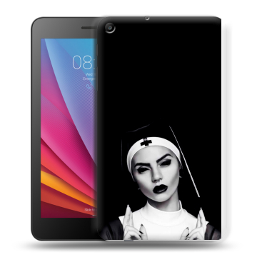 Силиконовый чехол на Huawei MediaPad T2 7.0 с принтом монашка