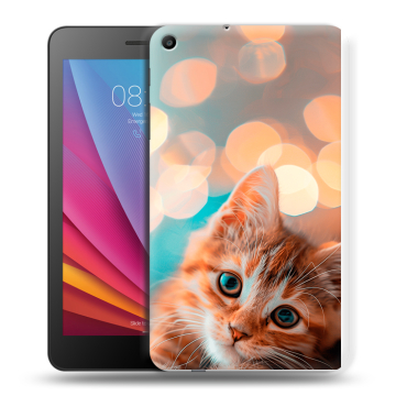 Силиконовый чехол на Huawei MediaPad T2 7.0 с принтом котик