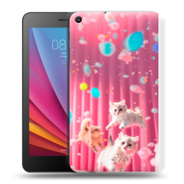Силиконовый чехол на Huawei MediaPad T2 7.0 с принтом милые котики