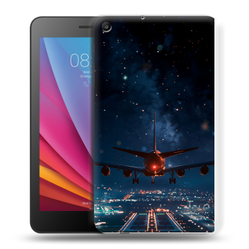 Силиконовый чехол на Huawei MediaPad T2 7.0 с принтом самолет