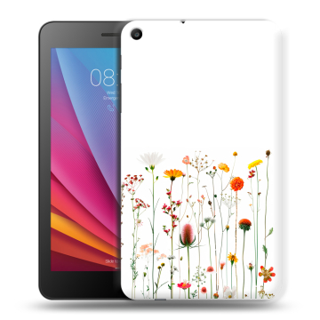 Силиконовый чехол на Huawei MediaPad T2 7.0 с принтом цветы