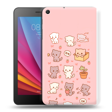 Силиконовый чехол на Huawei MediaPad T2 7.0 с принтом Hello Kitty Хелоу Кити Силиконовый чехол на Huawei MediaPad T2 7.0 с принтом Hello Kitty Хелоу Кити