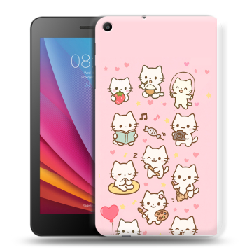 Силиконовый чехол на Huawei MediaPad T2 7.0 с принтом Hello Kitty Хелоу Кити
