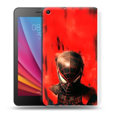 Силиконовый чехол на Huawei MediaPad T2 7.0 с принтом человек паук spiderman