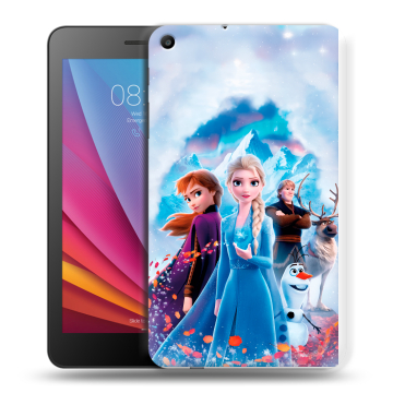 Силиконовый чехол на Huawei MediaPad T2 7.0 с принтом Холодное сердце Frozen