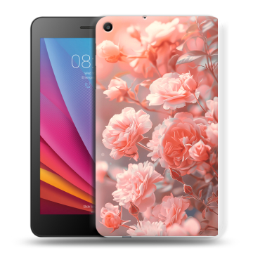 Силиконовый чехол на Huawei MediaPad T2 7.0 с принтом Розы цветы
