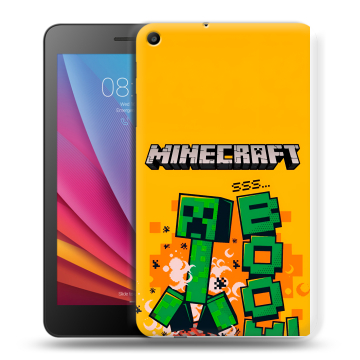 Силиконовый чехол на Huawei MediaPad T2 7.0 с принтом Майнкрафт Minecraft