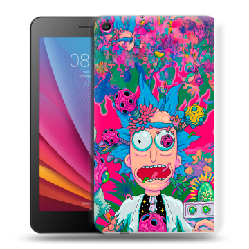 Силиконовый чехол на Huawei MediaPad T2 7.0 с принтом Рик и Морти Rick Morty