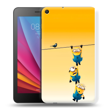 Силиконовый чехол на Huawei MediaPad T2 7.0 с принтом Миньоны