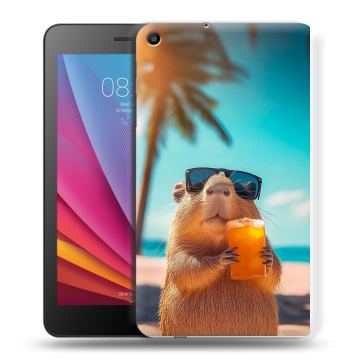 Силиконовый чехол на Huawei MediaPad T2 7.0 с принтом Капибара Силиконовый чехол на Huawei MediaPad T2 7.0 с принтом Капибара
