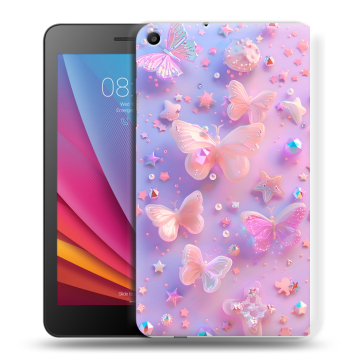 Силиконовый чехол на Huawei MediaPad T2 7.0 с принтом Бабочки Силиконовый чехол на Huawei MediaPad T2 7.0 с принтом Бабочки