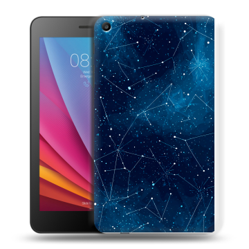 Силиконовый чехол на Huawei MediaPad T2 7.0 с принтом Космос звезды