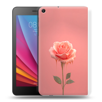 Силиконовый чехол на Huawei MediaPad T2 7.0 с принтом Розовая роза