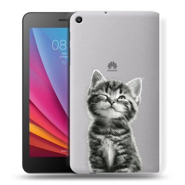 Силиконовый чехол на Huawei MediaPad T2 7.0 с принтом Котенок